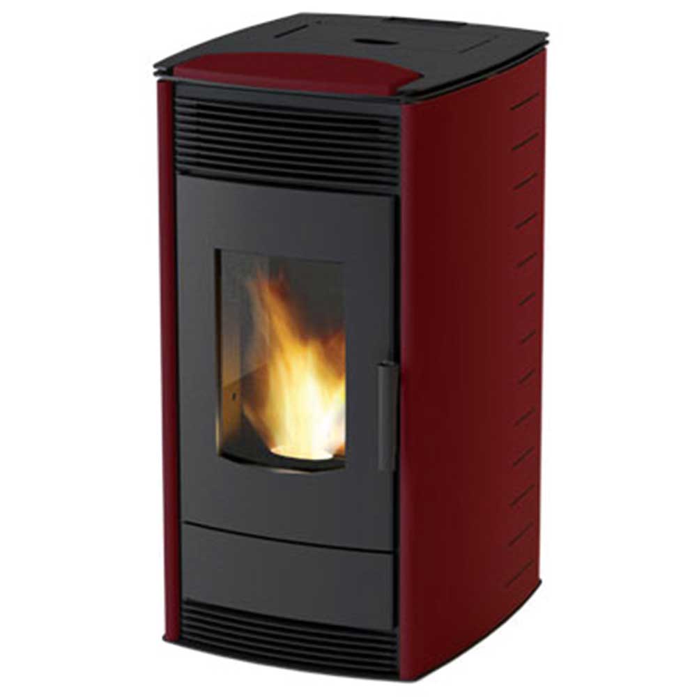 Камина на пелети с водна риза MBS Thermo PELLET 12 kW, цвят червена