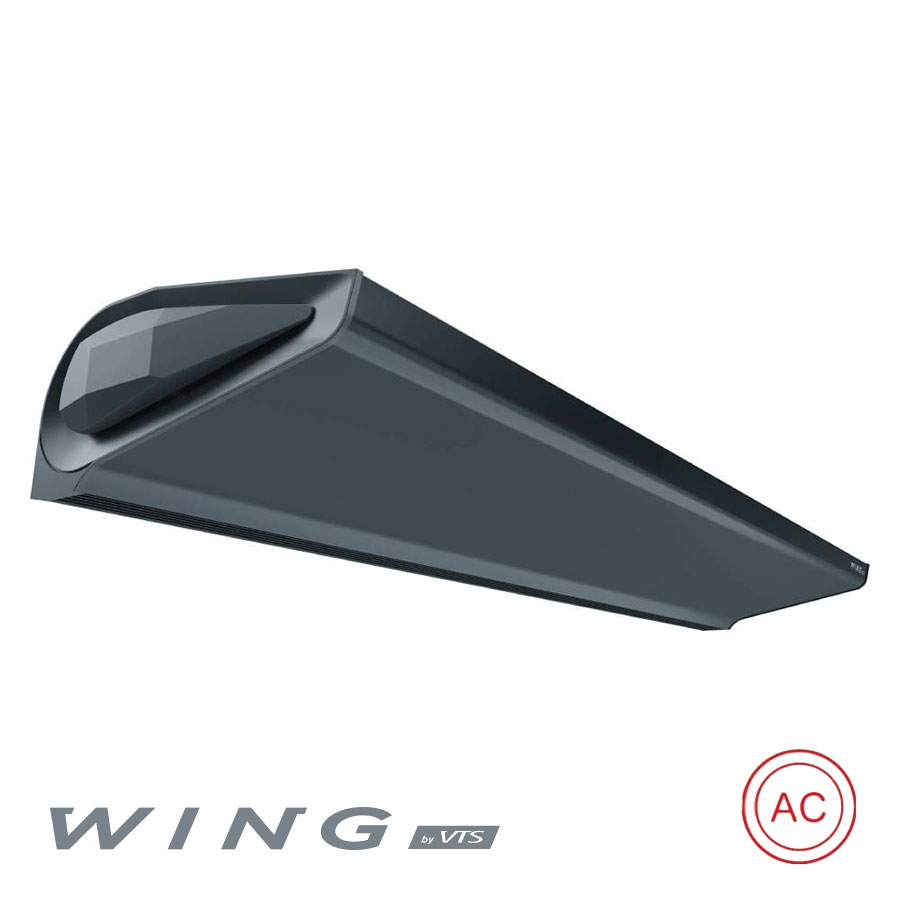 Въздушна завеса WING E200 AC с 3-скоростен вентилатор, цвят антрацитно сиво (RAL 7016)