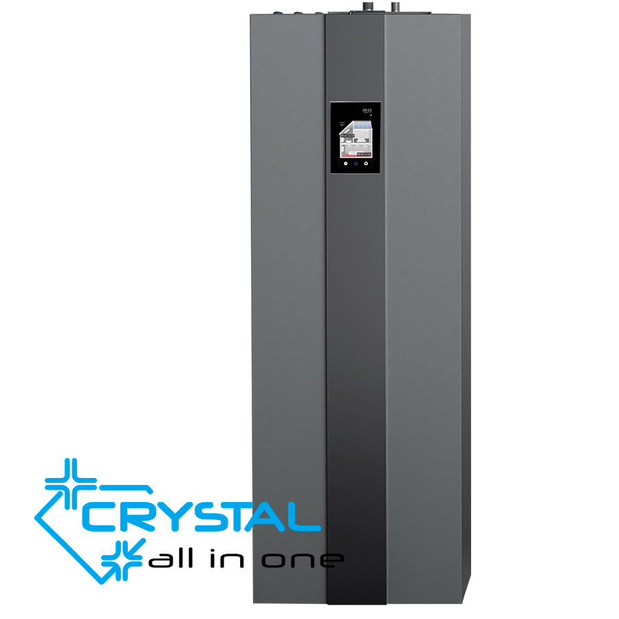 Инверторна термопомпа въздух-вода Crystal Aqua Aura II 19S All-In-One 250, трифазна