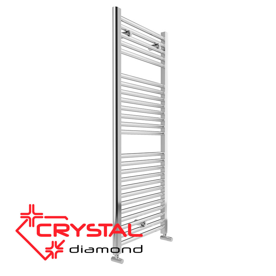 Водна лира за баня Crystal Diamond Straighjt Chrome 392 W, 1230x500 mm