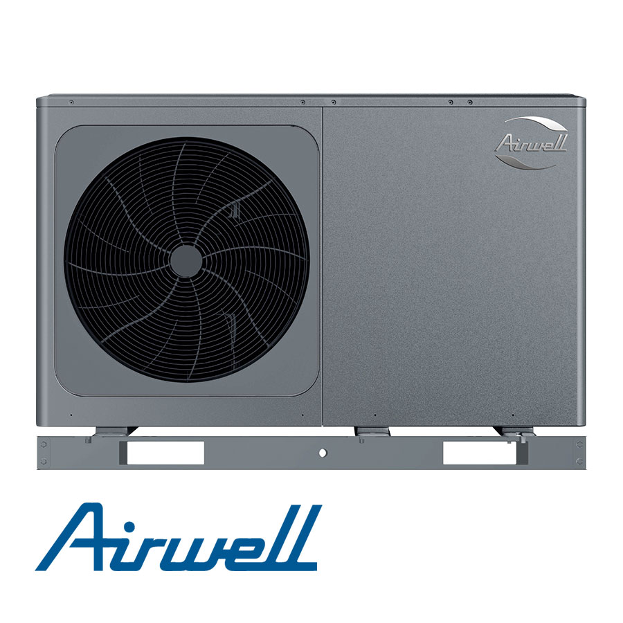 Високотемпературна термопомпа въздух-вода Airwell Wellea M, 16 kW, моноблок, трифазна, хладилен агент R290.