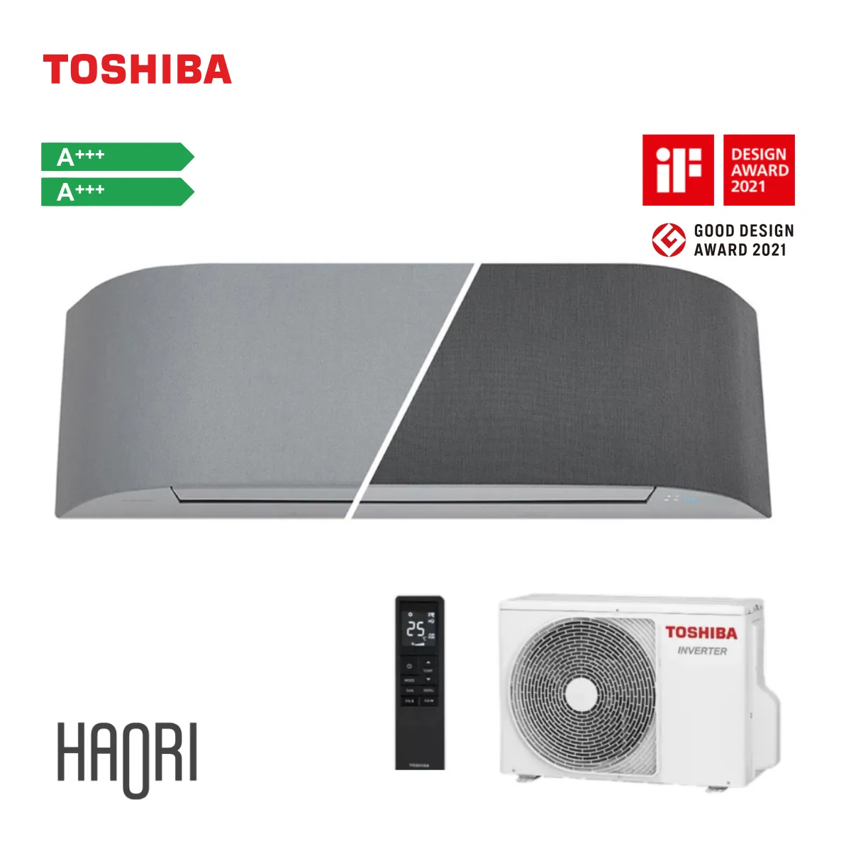 Toshiba, инверторен климатик Haori 16000 BTU (*)